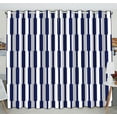 thumbnail image 1 of EREHome blue vertical lines Blackout Window Curtain Drapery Two Panels 52x84 inch two Piece, 1 of 1