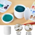 thumbnail image 5 of Zcyifa 5-Layer Stackable Porcelain Painting Trays for Watercolor/Gouache, 5 of 10