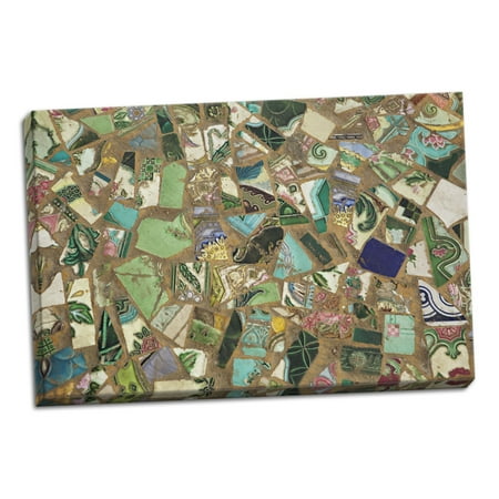 Mosaic Home Decor Gango Home Decor Mosaic III by Karyn Millet (Ready to Hang); One 36x24in Hand-Stretched Canvas ()