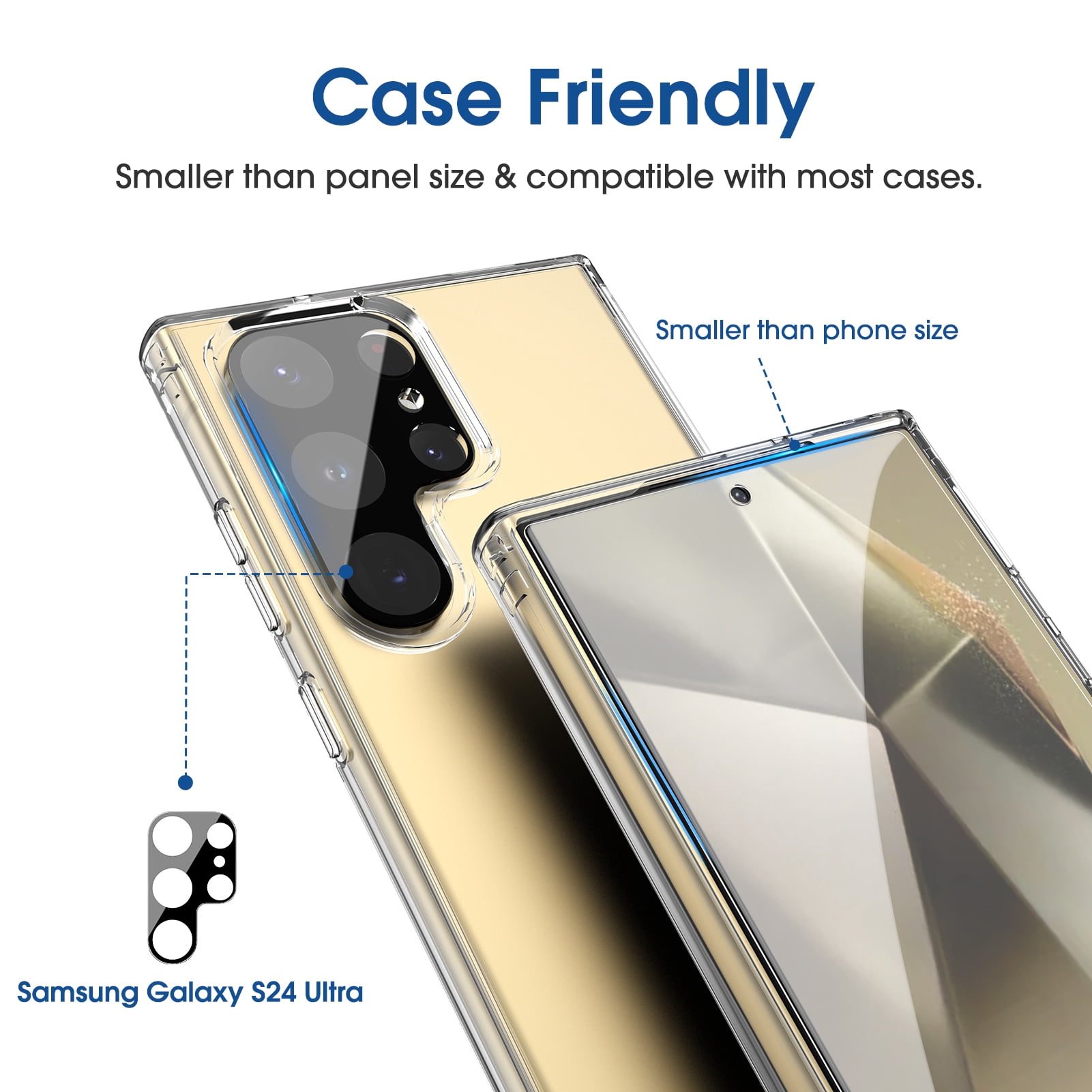 amFilm Tempered Glass for Samsung S24 Ultra - Thumbnail 4