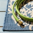 thumbnail image 3 of Safavieh Courtyard Lyall Geometric Indoor/Outdoor Area Rug, Blue/Ivory, 9' x 12', 3 of 8
