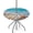 Ocean Beach Starfish Seashell, variant on Round Outdoor Tablecloth with Umbrella Hole, Elastic Fitted Table Cloth with Invisible Zipper,Watercolor Flower Patio Table Cover 36-44in