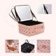 thumbnail image 5 of Bolsa de maquillaje de viaje MYUREN con espejo LED giratorio de 360°, rosa, 5 of 9