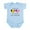 Sky Blue, variant on CafePress - Half Belgian Half American Body Suit - Baby Light Bodysuit, Size Newborn - 24 Months