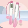 thumbnail image 4 of Cuerda de saltar con peso, con contador de calorías, ajustable para gimnasio C rosa, 4 of 9