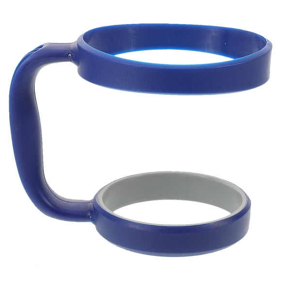 30 oz Tumbler Handle Stainless Steel Beer Mug Handle Upgrade Anti-Slip Adjustable Travel Mug Handle (Blue)