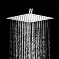 thumbnail image 2 of Vanity Art 8 Inch Square Rain Showerhead High Pressure Stainless Steel Rainfall Shower Head with Waterfall Full Body Coverage, Brushed Nickel Finished, 2 of 9