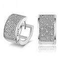 thumbnail image 1 of Pendientes de tuerca de plata Aaa con incrustaciones de circón para regalo de cumplea?os LingWen 8390606960078, 1 of 1