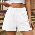 thumbnail image 2 of DealovyJean Shorts for Women Casual High Waisted Stretchy Summer Denim Shorts with Welt Pockets, 2 of 6