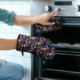 thumbnail image 2 of Halloween Bats Moons and Eyes Kitchen Oven Mitt and Pot Holder Sets 2 Pcs for Baking, Cooking and Grilling, Heat Resistant Up To 392 °F, 2 of 7