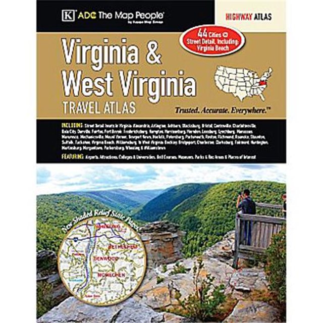 Universal Map 16972 Virginia & West Virginia Atlas