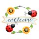 thumbnail image 3 of Bienvenida De Hierro, Corona De Metal, Colgante De Girasol, Tablero De Bienvenida, Adorno De Pared Para Bar, Cafetería, Tienda, Decoración De Puerta Noticed HA041280-02, 3 of 6