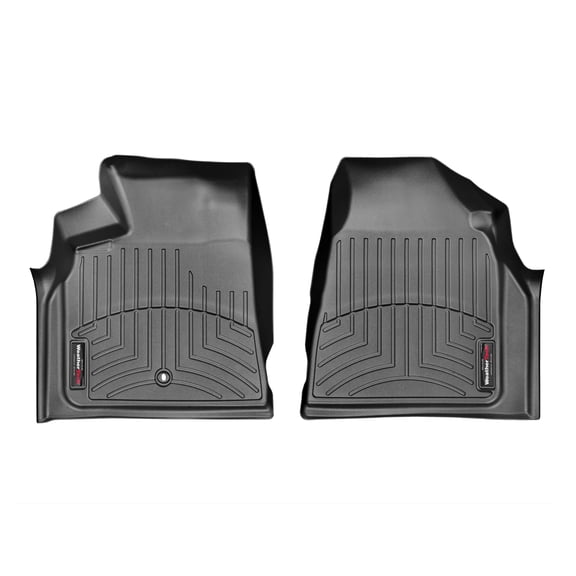 WeatherTech Custom Fit FloorLiners compatible with Traverse, Enclave, Outlook - 1st Row (Driver & Passenger), Black