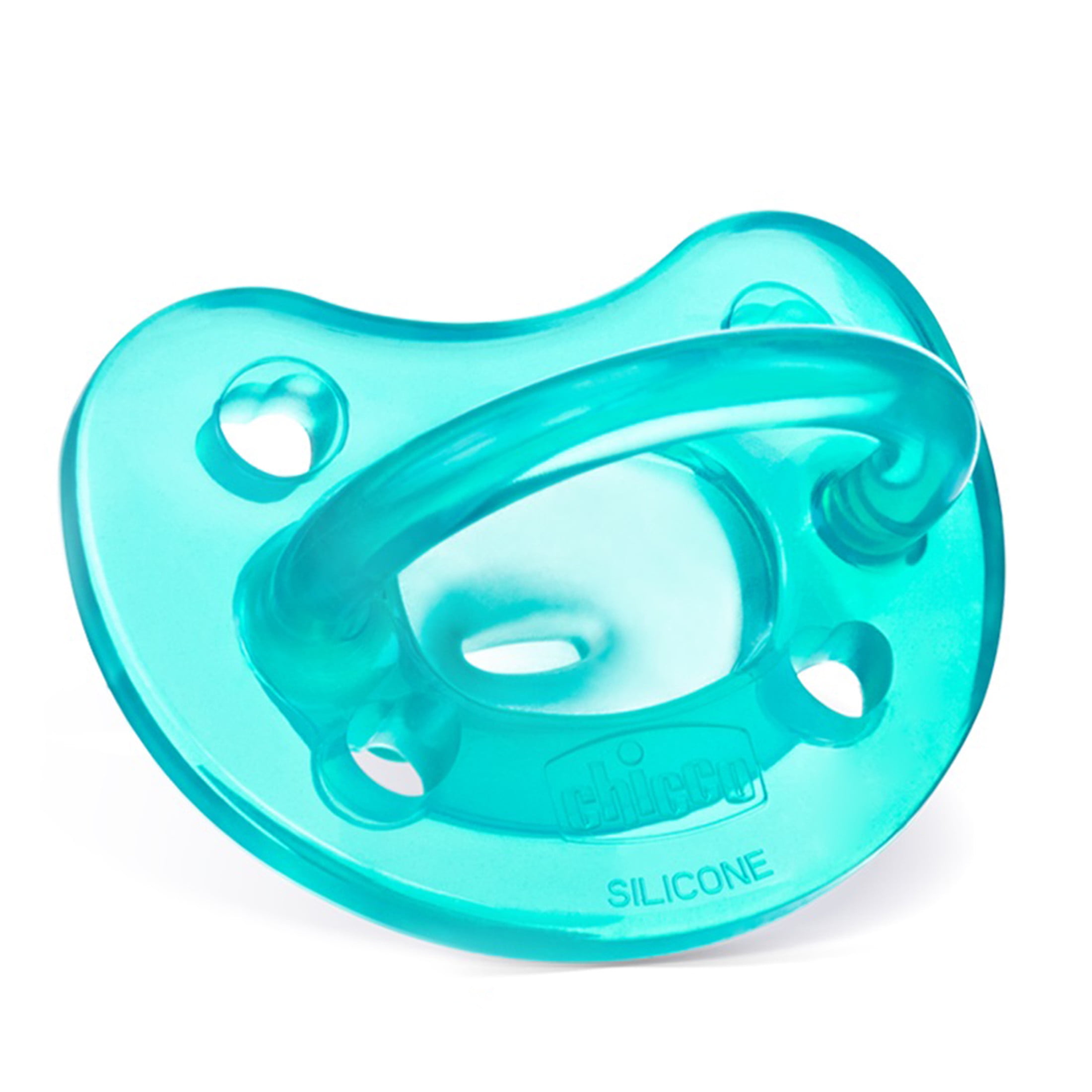 Chicco PhysioForma® One-Piece Silicone Pacifier, 2pk, 0-6 Months - Teal