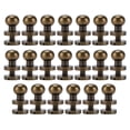 thumbnail image 2 of Brass Rivets, 20 Set Brass Rivets Bronze Hardware Monk Head Accessories with Wear Resist for Belts, Purses, Shoes, Clothes, Leather, DIY Projects, 2 of 7