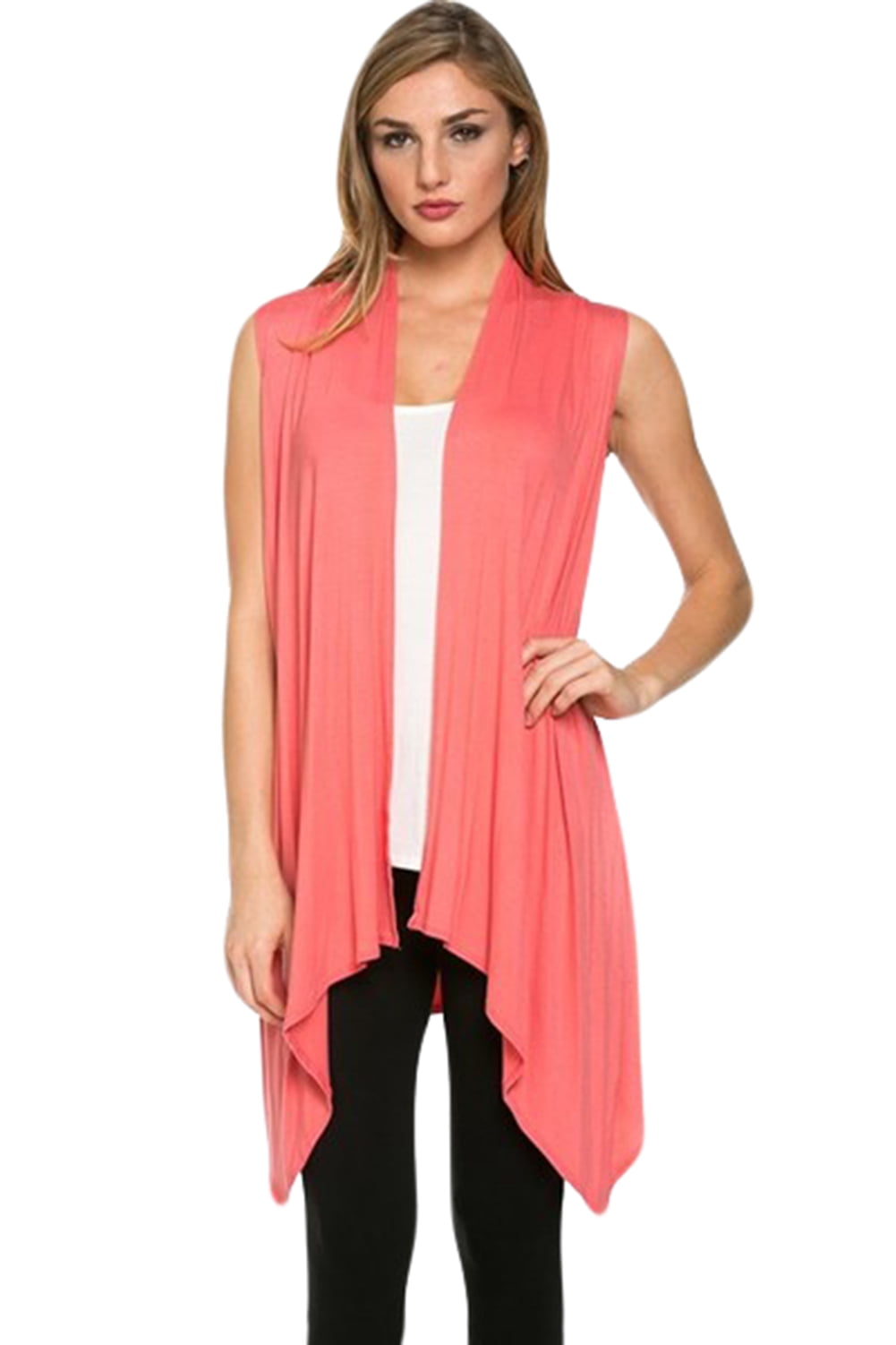 sleeveless duster cardigan