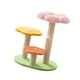 thumbnail image 4 of Rascador vertical con forma de flor, protector de muebles de 3 niveles para gatos de interior rosa, 4 of 9