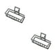 thumbnail image 2 of Jumpingount Clips de garra Estilo simple grande Grip Pins Accesorios de decoración geométrica Color Negro oscuro, 2 of 6