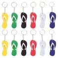 thumbnail image 1 of 12pcs Pantoufles Porte-Clés Thermique Imprimable Porte-Clés de Style Hawaïen, 1 of 9