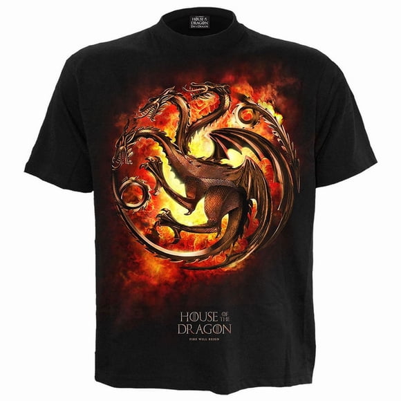 House Of The Dragon Adult Dragon Flames T-Shirt