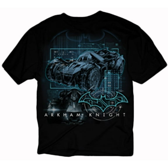 Batman Arkham Knight Batmobile Techno Adult T-Shirt