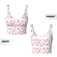 thumbnail image 6 of Goofa Tulips Flowers Printed Sports Bras for Women, High Impact Running Bra Workout Crop Tank Tops Longline Sports Bra Push up-Medium, 6 of 9