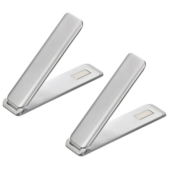 Cell Phone Stands, 2Pack Adjustable Angle Magnetic Phone Stand Silver Tone