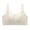White, variant on Bras for Women Full Coverage Front Closure Zip Up Relaxing Home Seamless Support Soft Stretchy Black XXXL