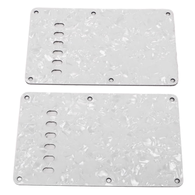 Plaques Arrière de Guitare en Plastique, Pièces de Rechange 2PCS Guitare Électrique Couverture Arrière Exécution Fine pour les Instruments de Musique Rouge, Noir, Blanc
