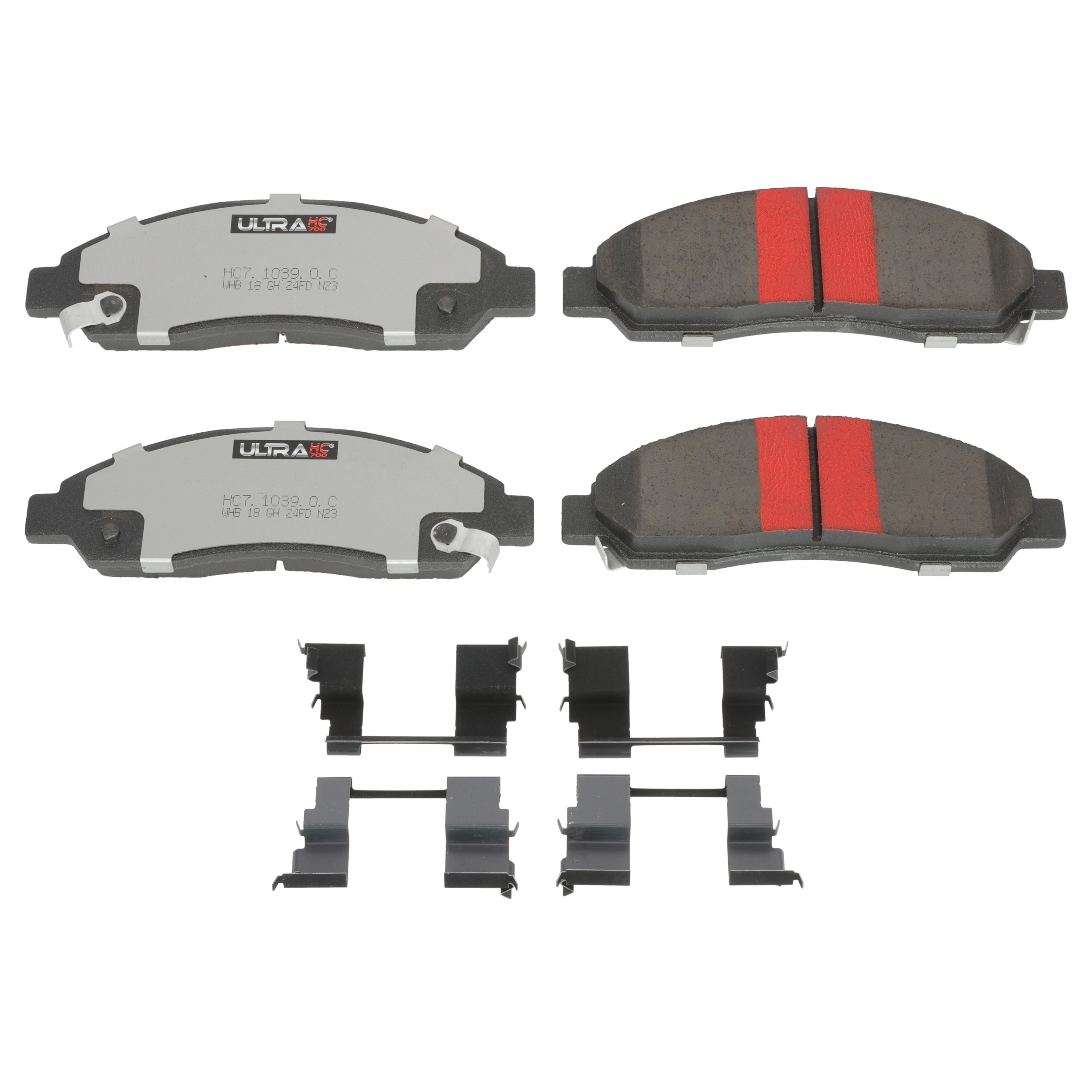 UltraHC 700 Brake Pad Set, Front HC7.1039.0.C, Chevrolet Colorado 2008-2004