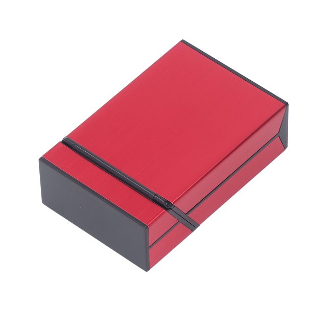 Boîte Magnétique, Étui de Rangement à Couvercle Rabattable 20 Capacités Universel Résistant à la Pression pour Hommes pour Voyage Noir, Gris, Argent, Bleu, Or, Rouge