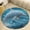 Flannel-3, variant on Dolphins Jumping Seashell Colorful Fish Round Area Rugs for Bedroom Living Room, 4FT Soft Comfy Indoor Circle Carpets, Floor Mat