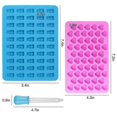 thumbnail image 5 of 4pcs Gummy Bear Candy Molds Silicone, Gummy Molds With 2 Droppers, Non-stick Silicone Candy Molds, 5 of 5