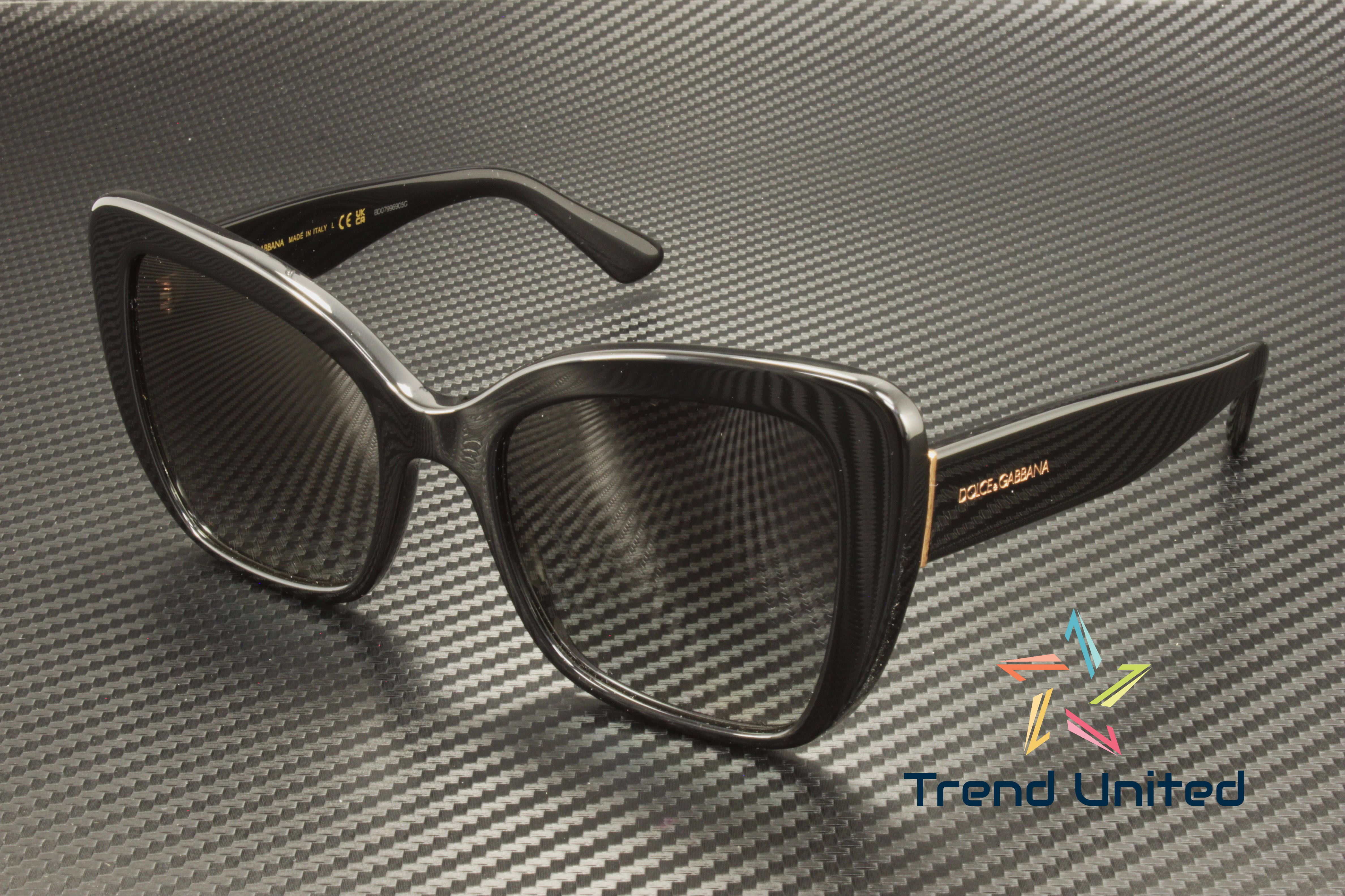 Dolce & Gabbana DG4304 Womens Black Gold Cat Eye Sunglasses Made in Italy Amazon.com: Dolce & Gabbana Womens DG4384 Black/Grey  main image 4