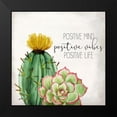 thumbnail image 2 of Kimberly, Allen 12x12 Black Modern Framed Museum Art Print Titled - Positive Mind, 2 of 5