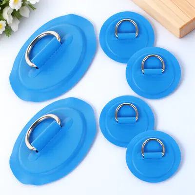 OUNONA 6Ud Hebillas Y D Para Kayak Y Paddleboard Con Parche De PVC Azul