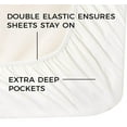 thumbnail image 3 of Full Size Sheet Set - 4 Piece Set - Hotel Luxury Bed Sheets - Extra Soft - Deep Pockets - Easy Fit - Breathable & Cooling Sheets - Wrinkle Free - Comfy - White Bed Sheets - Fulls Sheets – 4 PC, 3 of 4