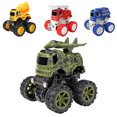 thumbnail image 3 of 4PCS Inertia Car Toy Interactive Rotatable Fire Truck Toy Pull Back Car for Boys, 3 of 10