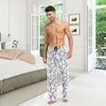 thumbnail image 7 of FREEAMG Lavender Pajama Pants for Men, Men's Separate Bottoms, Comfortable Sleep Lounge Pj Pants, 7 of 7