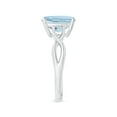 thumbnail image 3 of Angara Natural 2.7 Ct. Aquamarine Solitaire Ring in 14K White Gold for Women (Ring Size: 12), 3 of 9