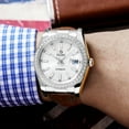 thumbnail image 6 of 【START】Men's Watch Zircon Dial Automatic Mechanical Watch Waterproof Watch Calendar Function Butterfly Buckle Strap, 6 of 13