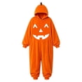 thumbnail image 4 of BOOMNY Halloween Unisex Boys Girls Romper Jumpsuit Hallowmas Pumpkin Face Graphic Long Sleeve Hooded Jumpsuits for Kids Soft Warm Winter Loungewear Jumpsuit, 4 of 4