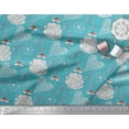 thumbnail image 2 of Soimoi Georgette Viscose Fabric Heart,Bee & Floral Artistic Print Fabric by Yard 42 Inch Wide, 2 of 3