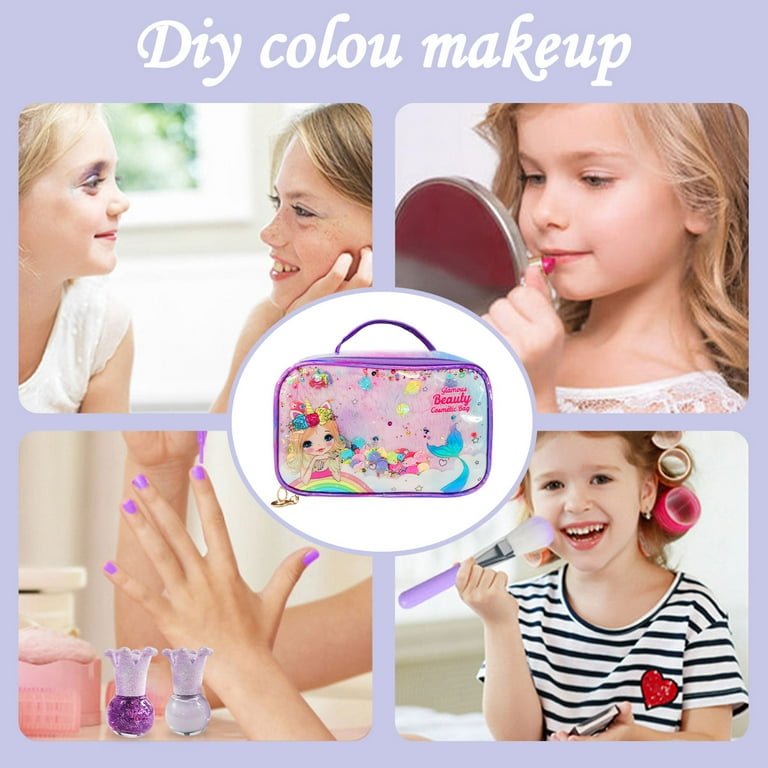Toysical Kids Makeup Kit for Girl with Make Up Remover - Real, Washable,  Non Toxic, Princess Play Makeup Set - Ideal Birthday for Little Girls Ages  3, 4, 5, 6 Year Old Children 