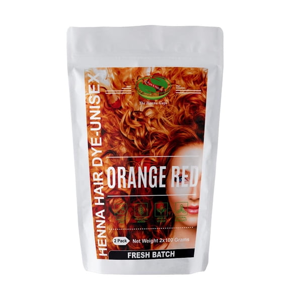 Red Orange Henna Hair Color / Dye 2 Pack - The Henna Guys