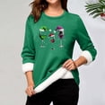 thumbnail image 1 of MHFRRA Hauts à Manches Longues pour Femmes Décontracté de Noël Col Rond avec Poche Épais Thermique TG, 1 of 4