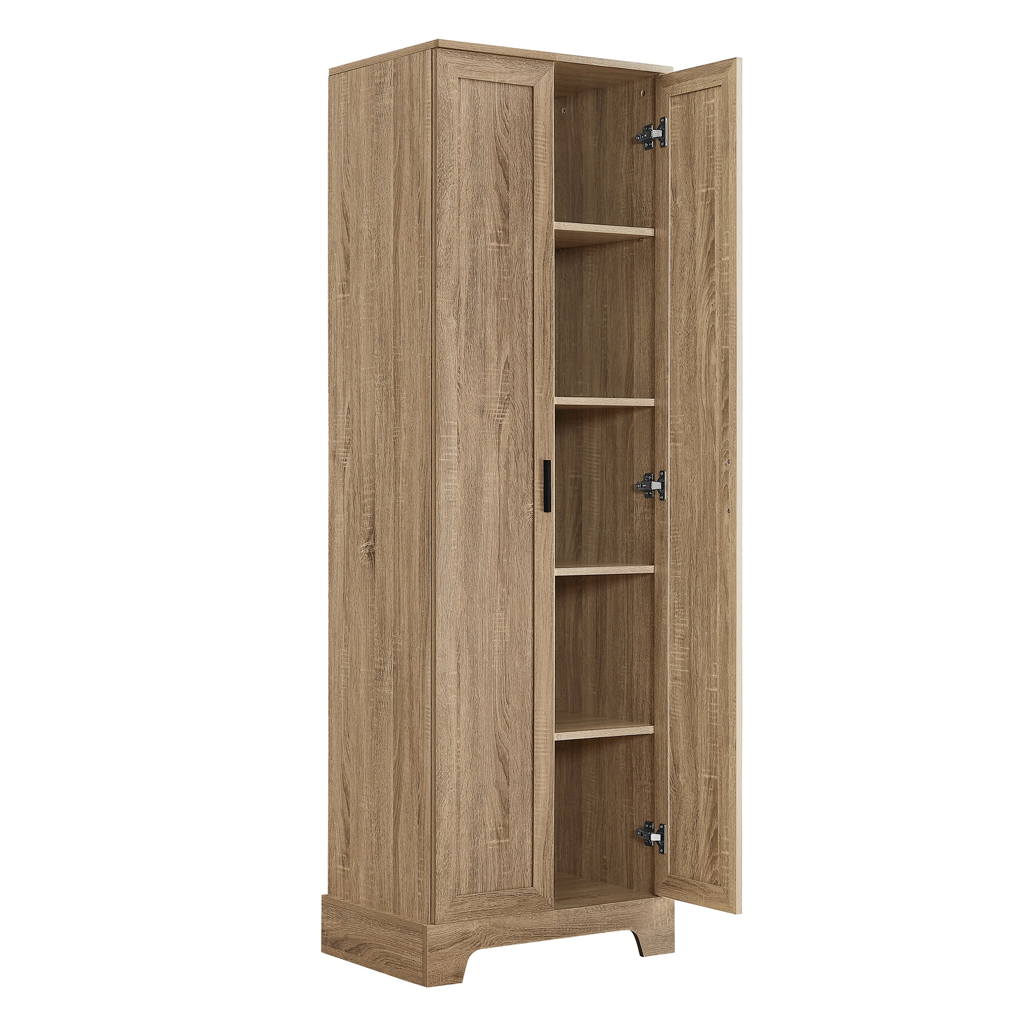 Alvantor 70" Storage Cabinet with Adjustable Shelf, Freestanding Wooden Bathroom Cabinet for Bathroom Living Room Brown