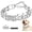 Metallic Silver, variant on PETGLE Dog Prong Collar, Adjustable Pinch Training Collar with Quick Release Buckle for Small Medium Large Dogs(Packed with One Extra Links)
