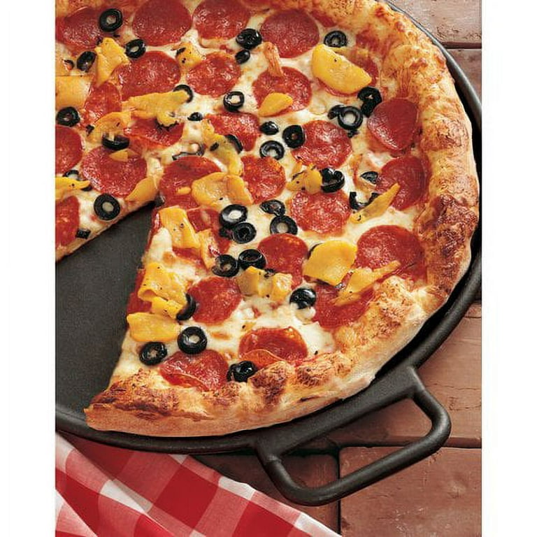 Generic Backcountry Iron 13.5 Inch Cast Iron Pizza Pan with Loop