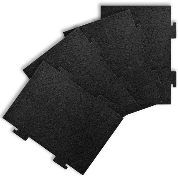 4 Pack Activated Charcoal Air Filters Compatible with Whirlpool Over-The-Range Microwaves, for Over The Range Microwave Hood Models YKMLS311, YWML55011, WML75011